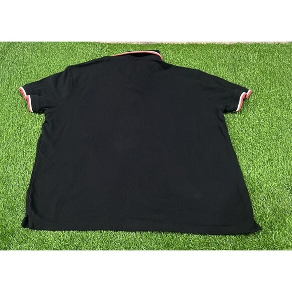 Christian Lacroix Men’s Polo Shirt Large  Cotton Black Color Block Accents - Picture 8 of 8